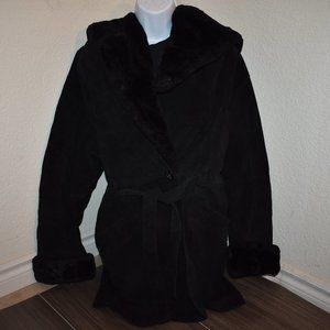 Cayenne leather coat